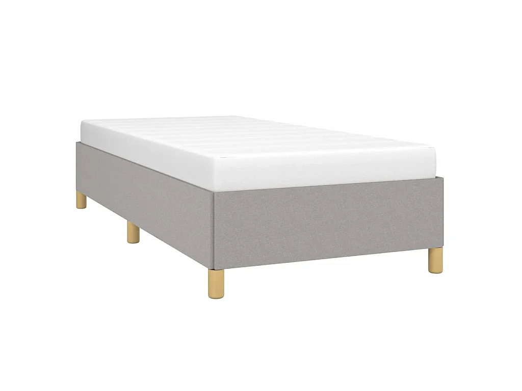 Lit-100x200 cm Gris clair Tissu EGGB66746