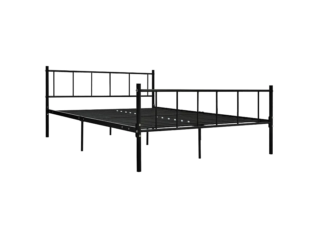 Cama 180x200 cm de metal negro ES54179