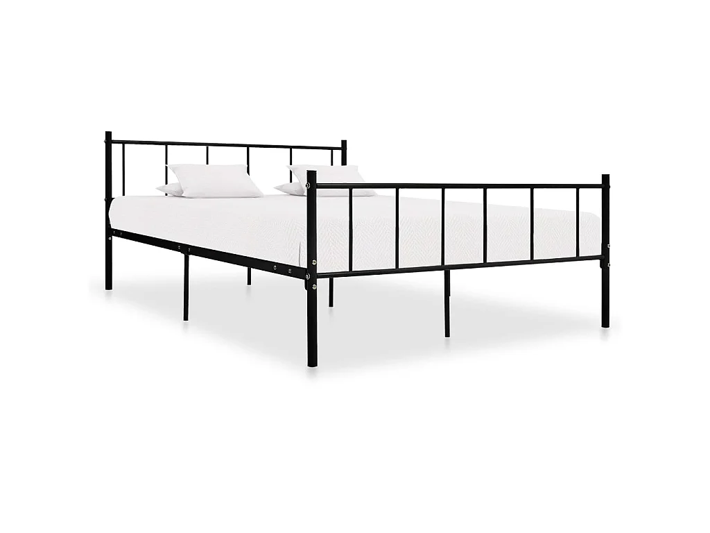 Cama 180x200 cm metal preto PT705116