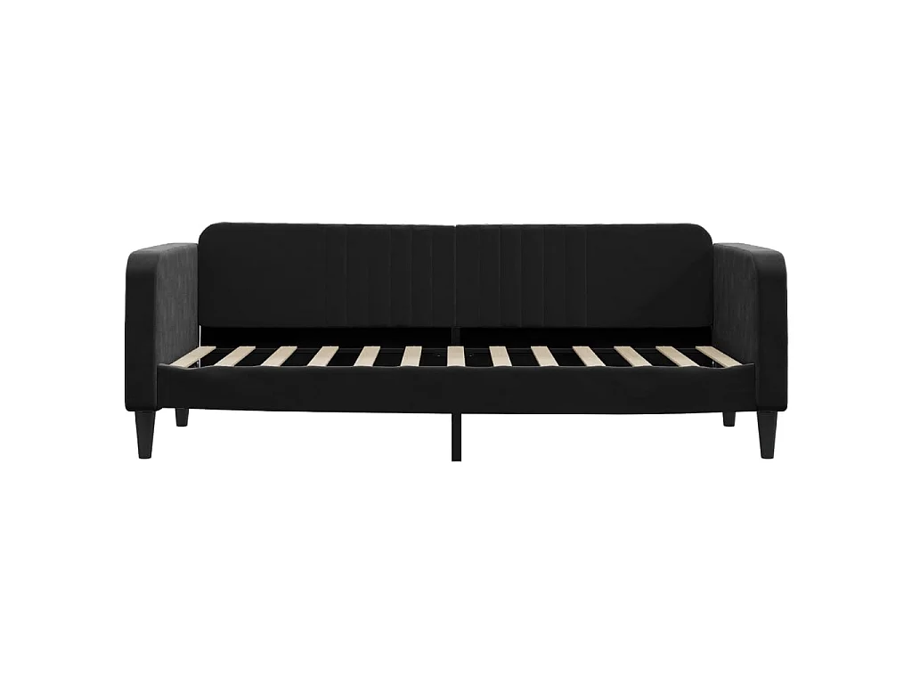 Lit-80x200 cm de repos noir velours EGGB63100