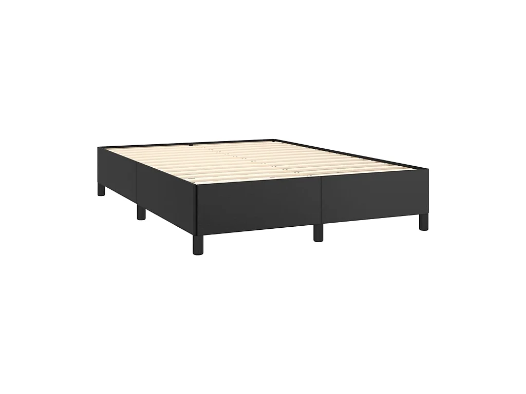 Lit-140x190 cm Noir Similicuir EGGB59647