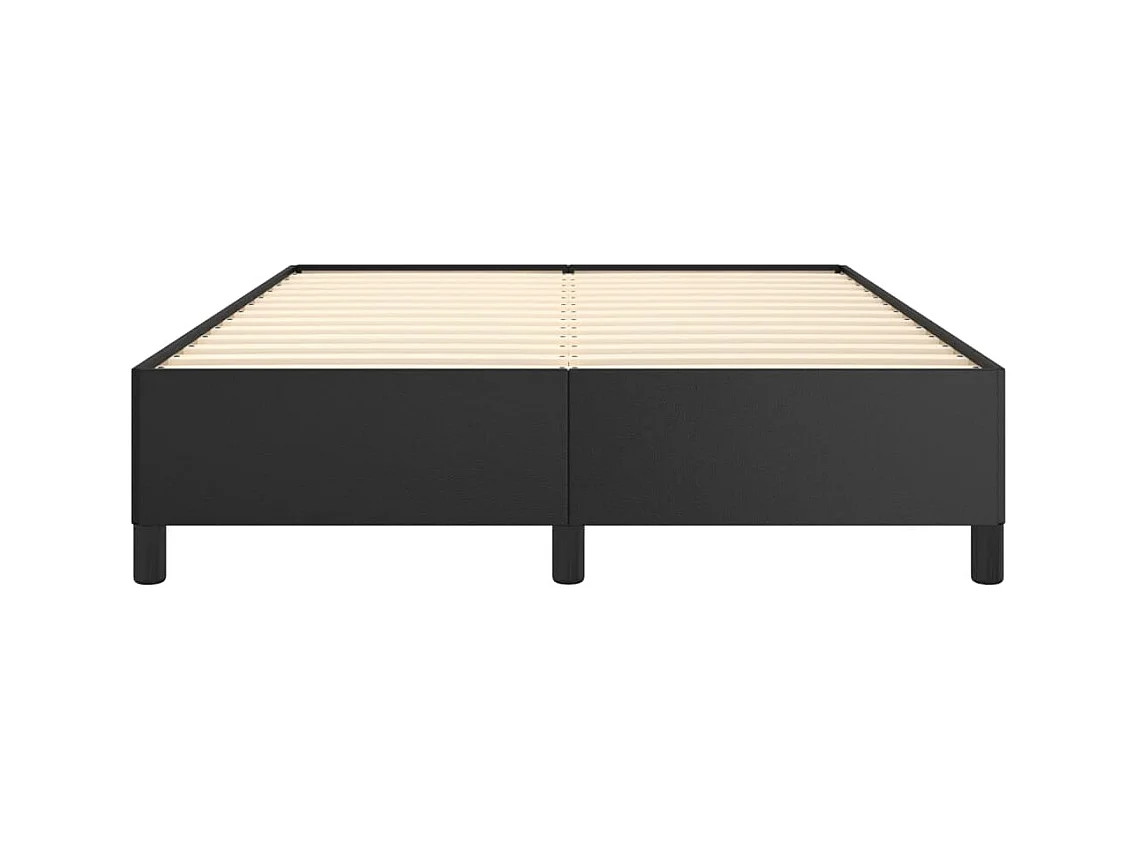 Lit-140x190 cm Noir Similicuir EGGB59647