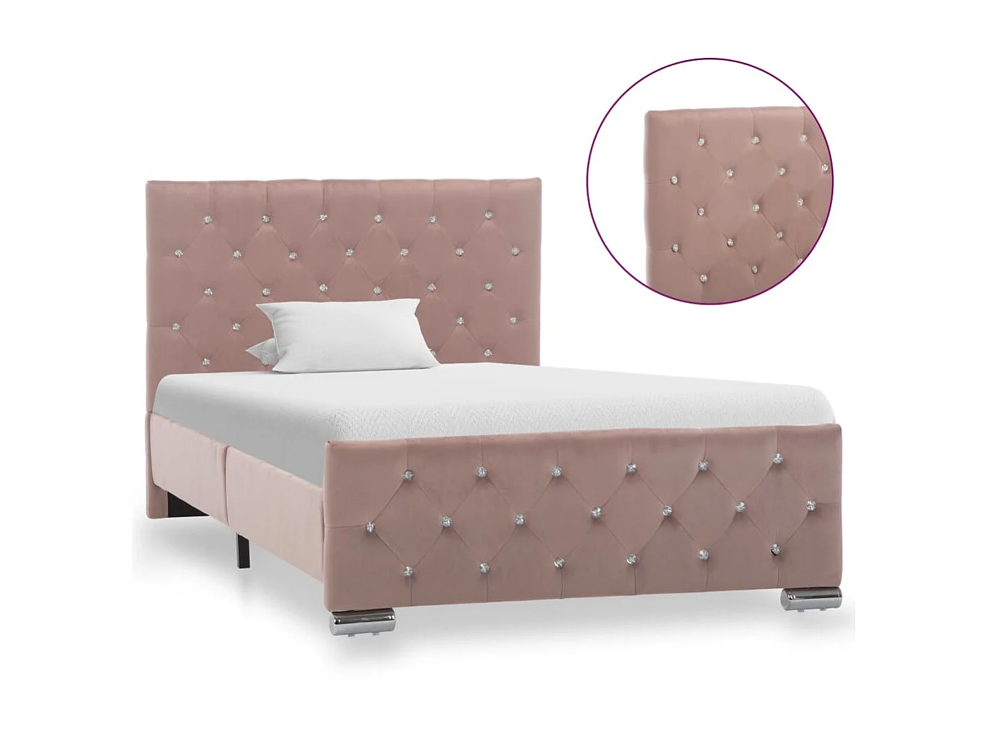 Lit-100x200 cm Rose Velours EGGB83913