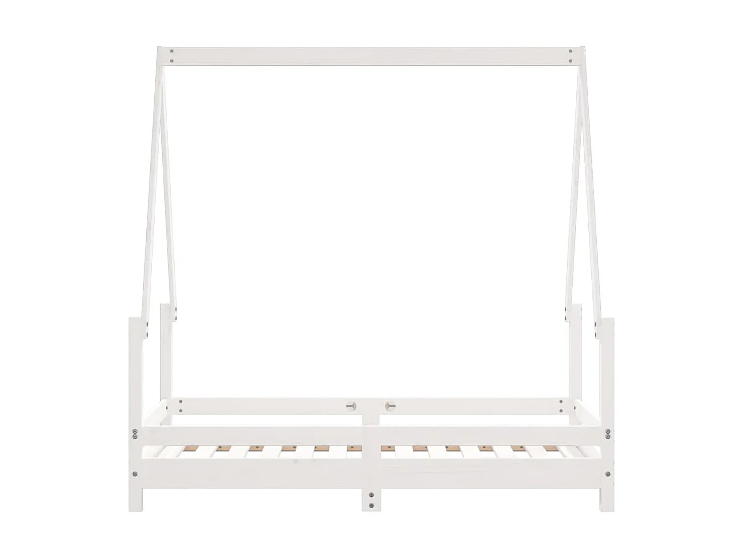Cama 70x140 cm para niños madera de pino blanco ES42286