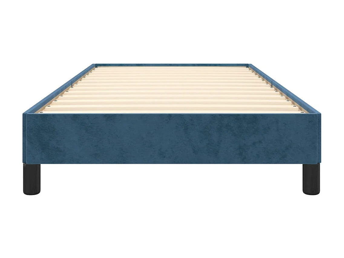 Lit-90x200 cm Bleu foncé Velours EGGB95264