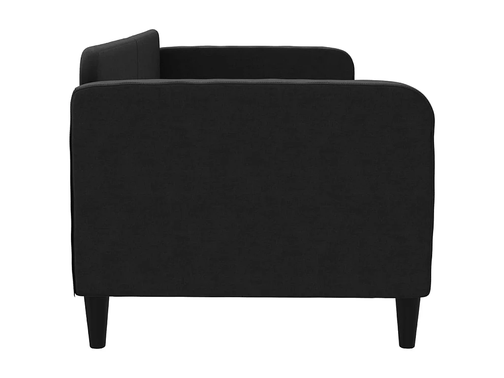 Lit-80x200 cm de repos noir tissu EGGB74429
