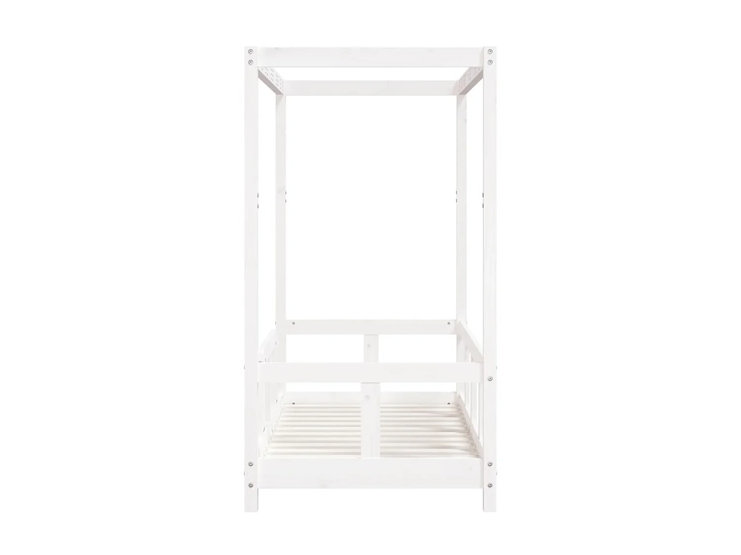 Lit-70x140 cm pour enfant blanc bois de pin massif EGGB97441