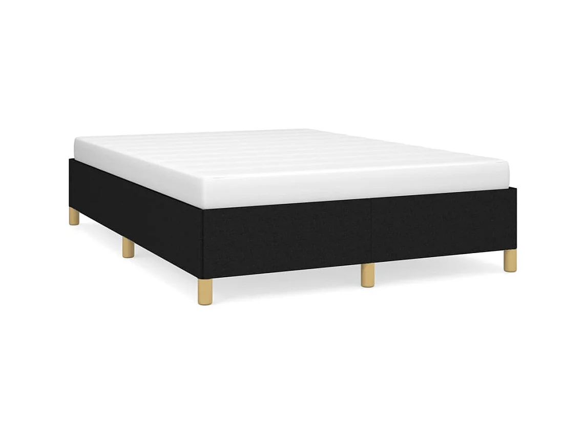 Lit-140x190 cm Noir Tissu EGGB37062