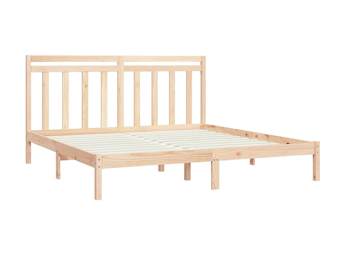 Lit-200x200 cm Bois massif EGGB27158