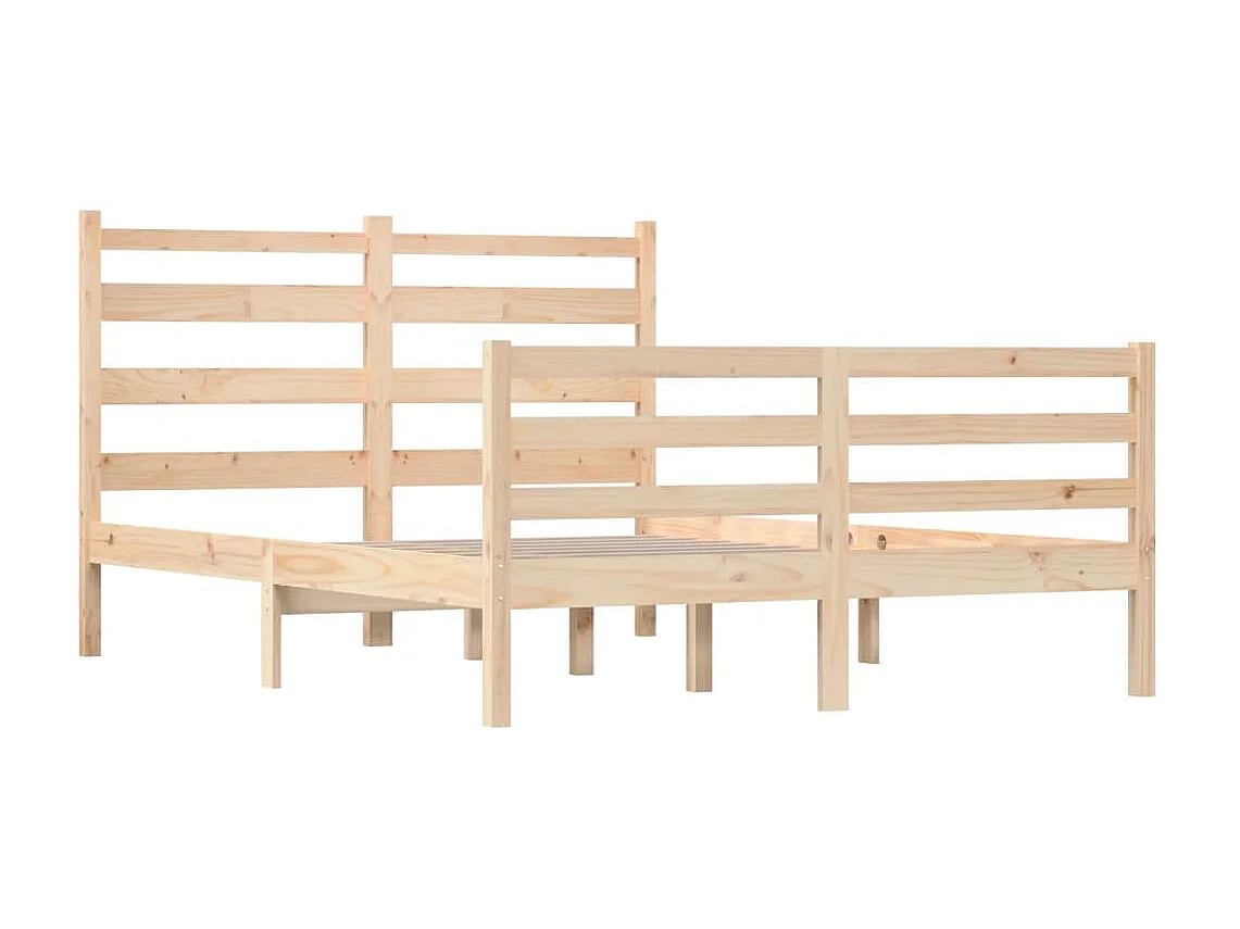 Lit-120x200 cm Bois de pin massif EGGB35141
