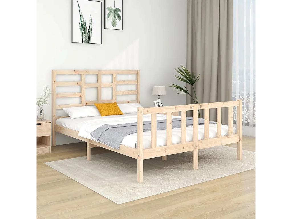 Cama 120x190 cm madera maciza ES79387