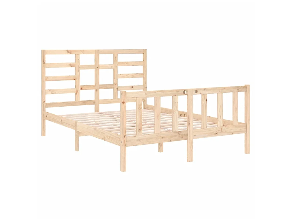 Cama 120x190 cm madera maciza ES79387