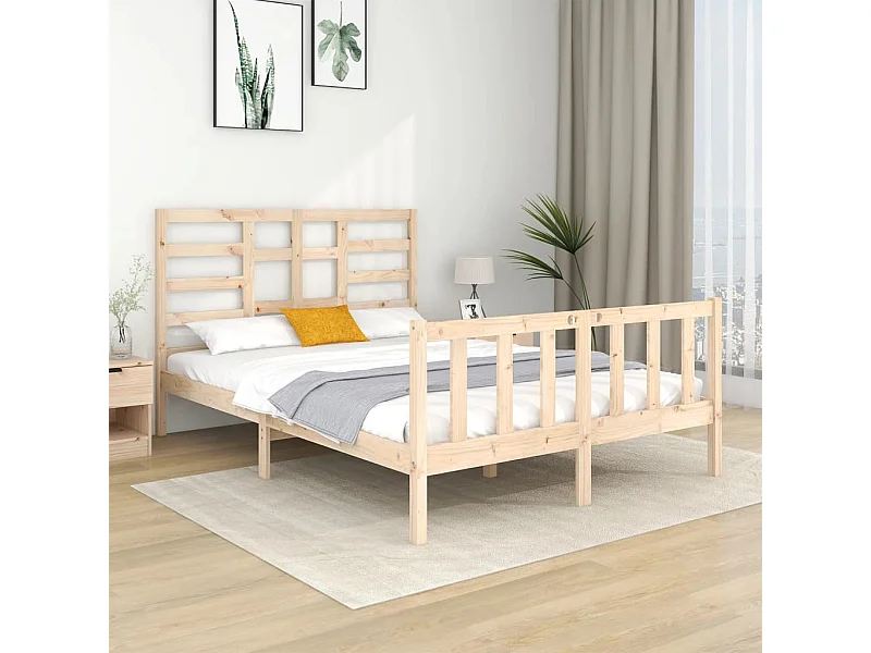 Cama 120x190 cm madera maciza ES79387