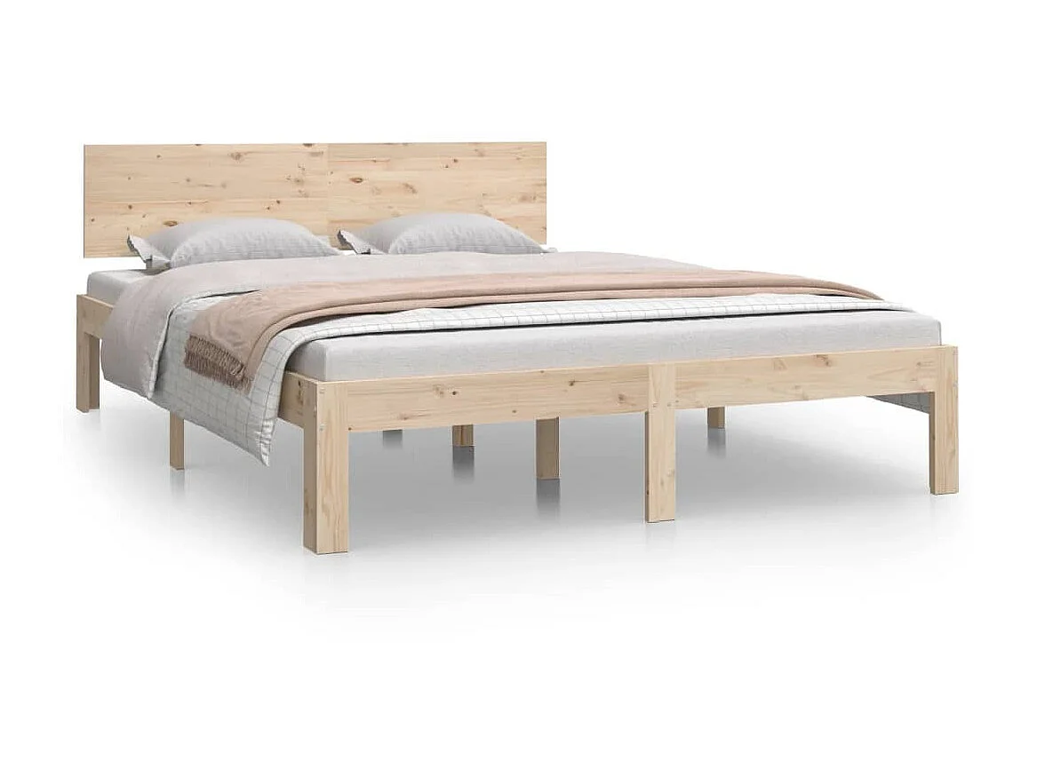 Bedframe massief hout 135x190 cm NL67989