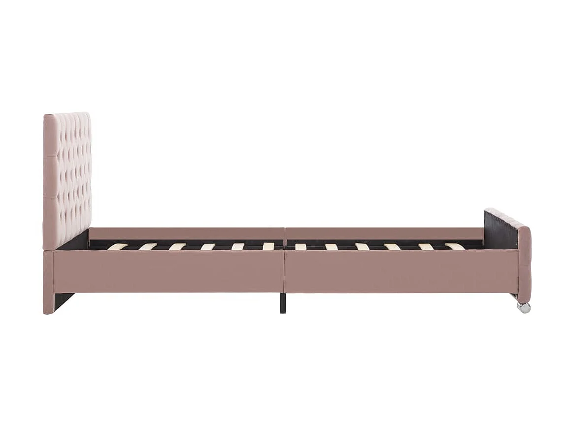 Bedframe fluweel roze 120x200 cm NL66539