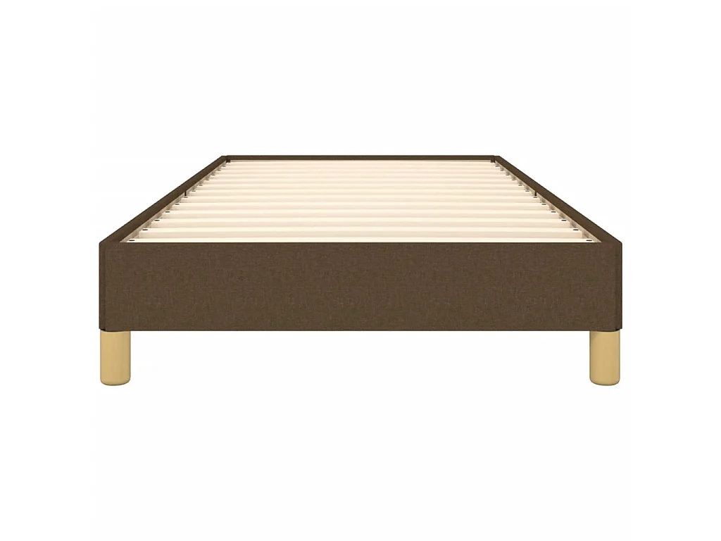 Lit-90x190 cm Marron foncé Tissu EGGB26324