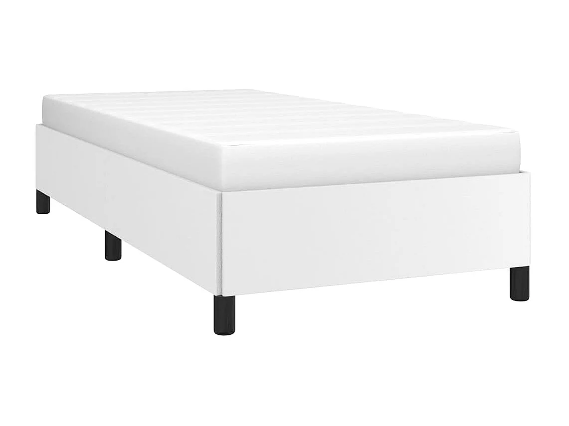 Lit-100x200 cm Blanc Similicuir EGGB73012