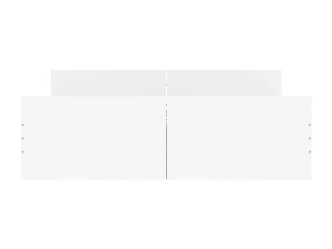 Cama 140x190 cm con cabecero y piecero blanco ES28052