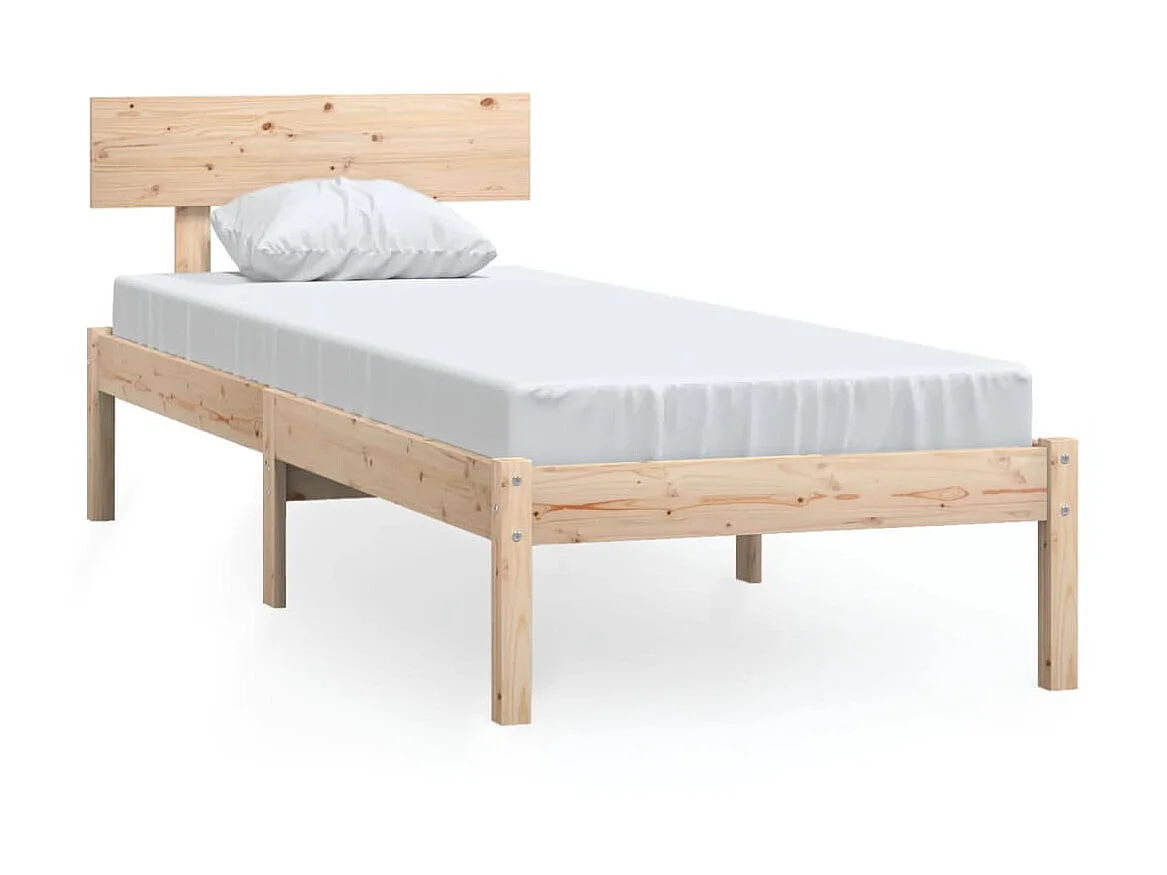 Lit-90x200 cm Bois de pin massif EGGB78578