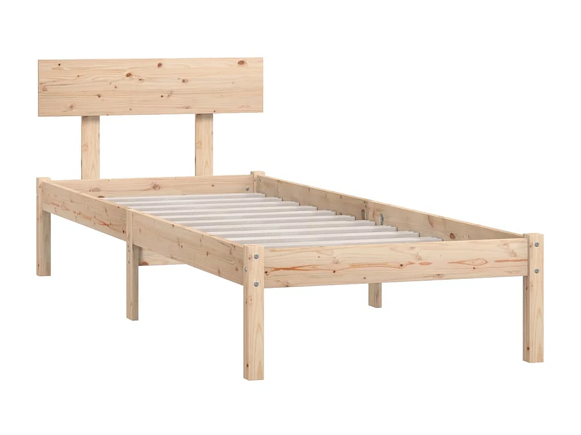 Lit-90x200 cm Bois de pin massif EGGB78578