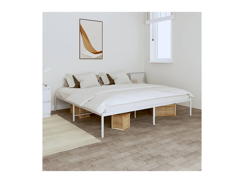 Bedframe metaal wit 180x200 cm NL48893