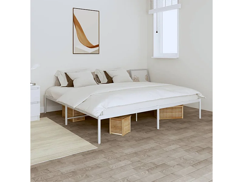 Bedframe metaal wit 180x200 cm NL48893