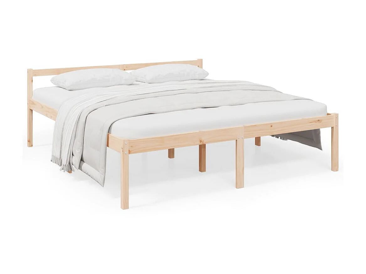 Cama para idosos 200x200 cm pinho maciço PT637148
