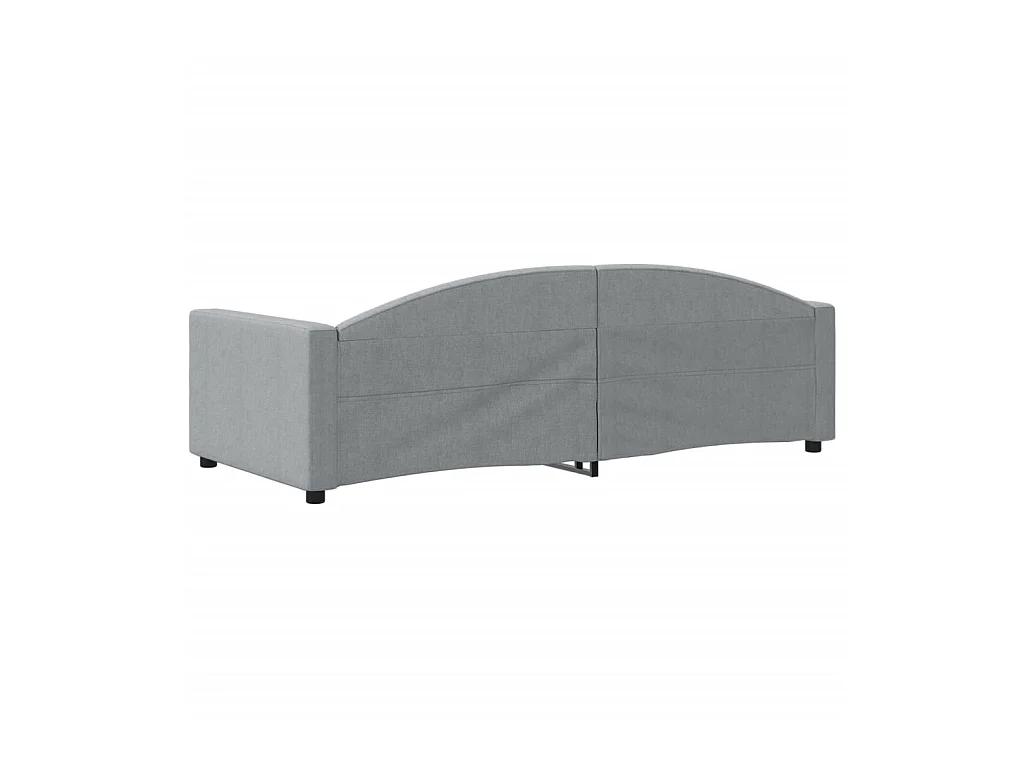 Cama 100x200 cm tela gris claro ES24706