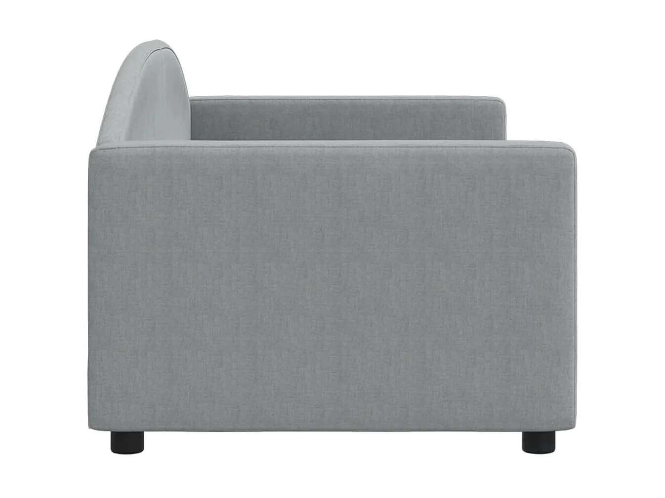 Lit-80x200 cm de repos gris clair tissu EGGB68131