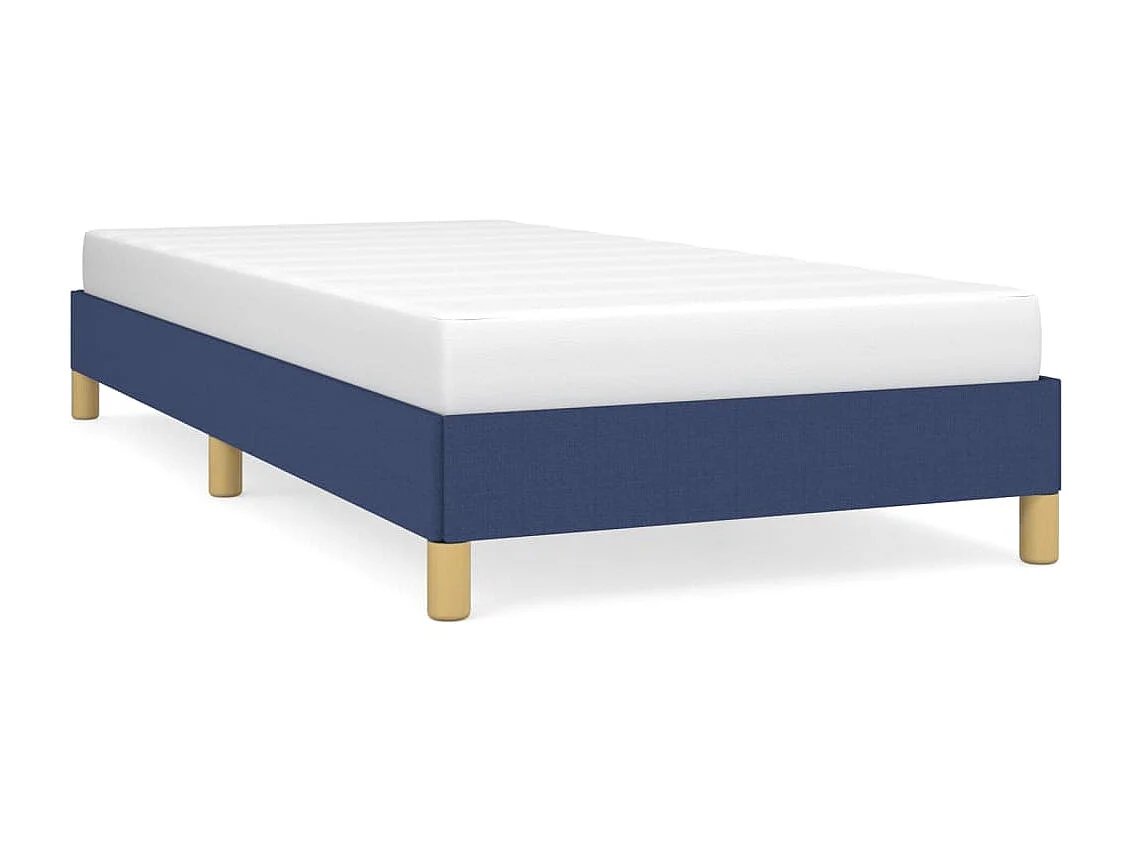 Cama 100x200 cm tecido azul PT128948