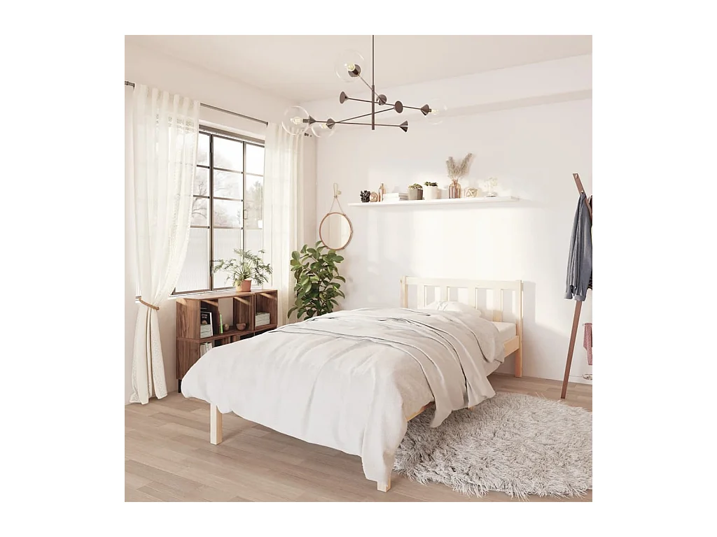 Lit-90x200 cm bois de pin massif EGGB13988