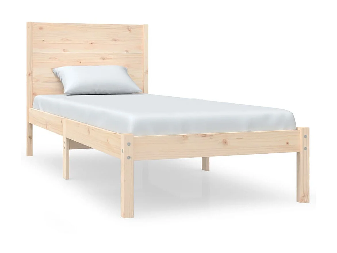 Lit-100x200 cm Bois de pin massif EGGB76564