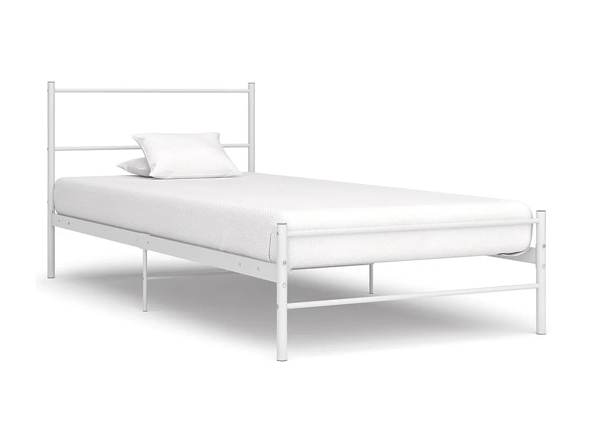 Bedframe metaal wit 90x200 cm NL90932