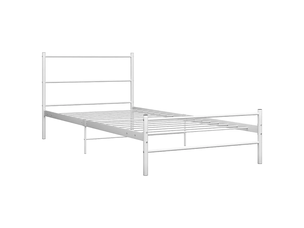Bedframe metaal wit 90x200 cm NL90932