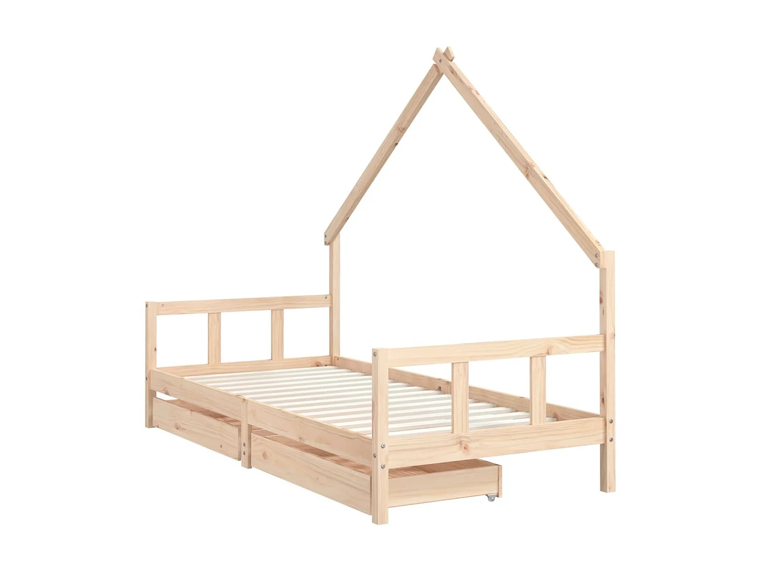 Kinderbedframe 90x200 cm massief grenenhout NL61196