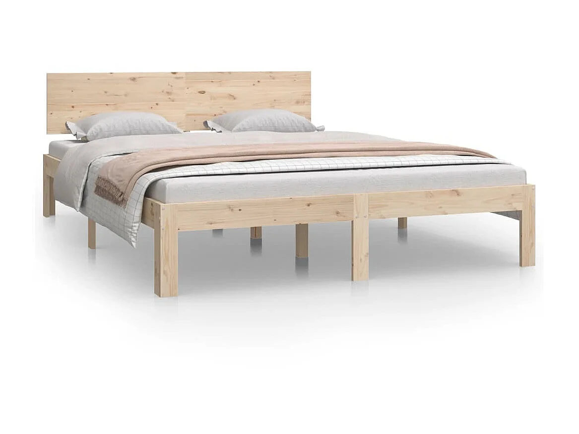 Lit-140x200 cm Bois de pin massif EGGB66187