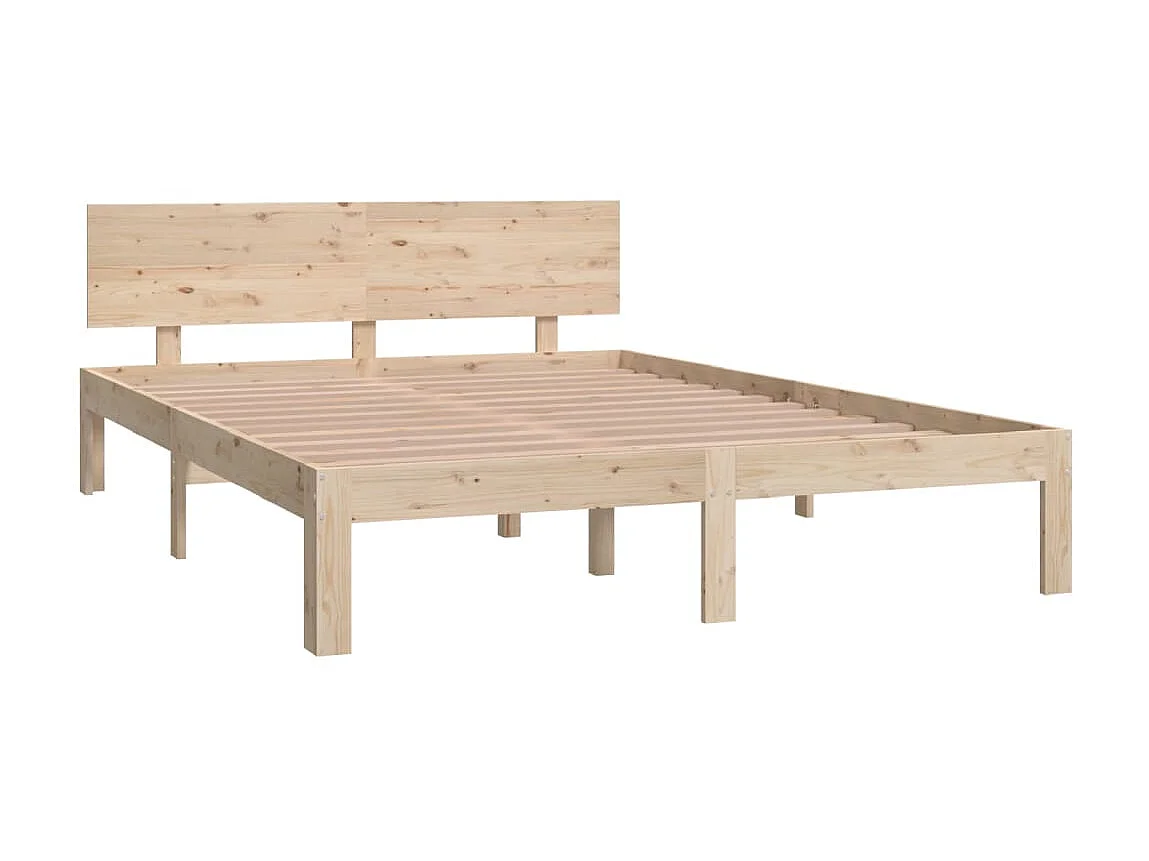 Lit-140x200 cm Bois de pin massif EGGB66187