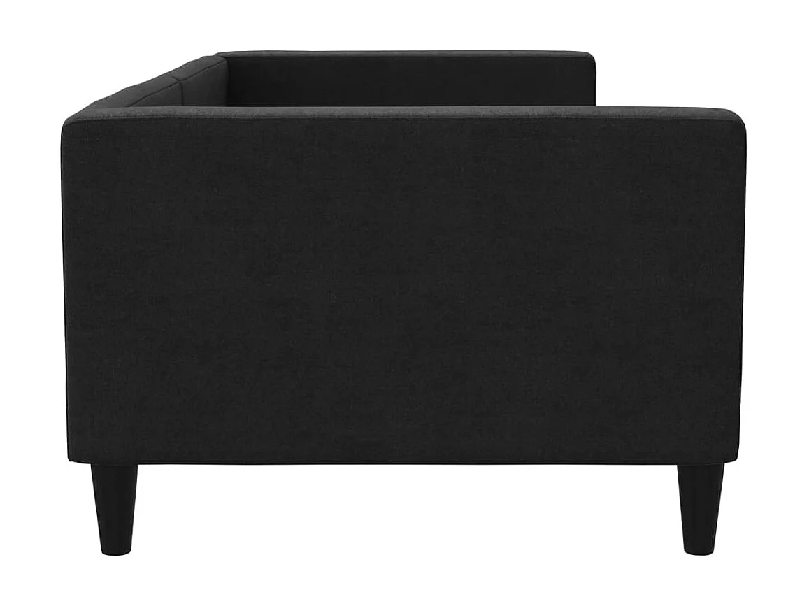 Lit-90x190 cm de repos noir tissu EGGB47912