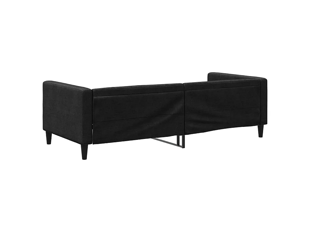 Tagesbett,Sofabett Schwarz 90x190 cm Stoff -gkd58034