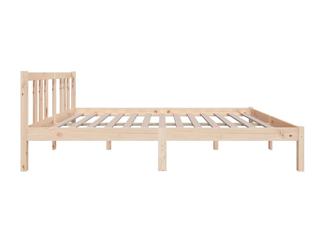 Lit-135x190 cm bois massif double EGGB24996