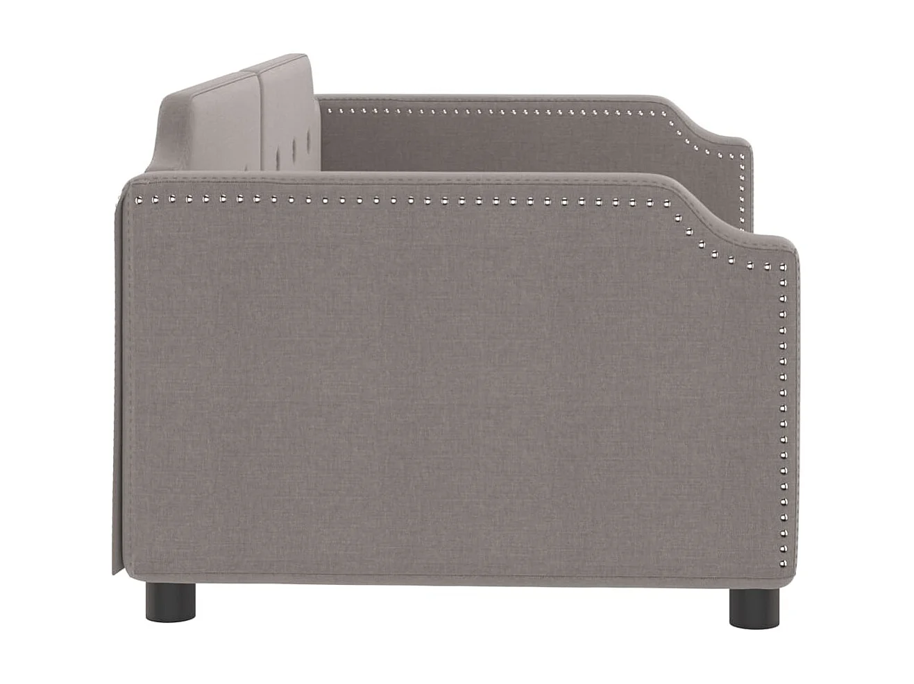 Sofá-cama 90x200 cm tecido cinzento-acastanhado PT988048