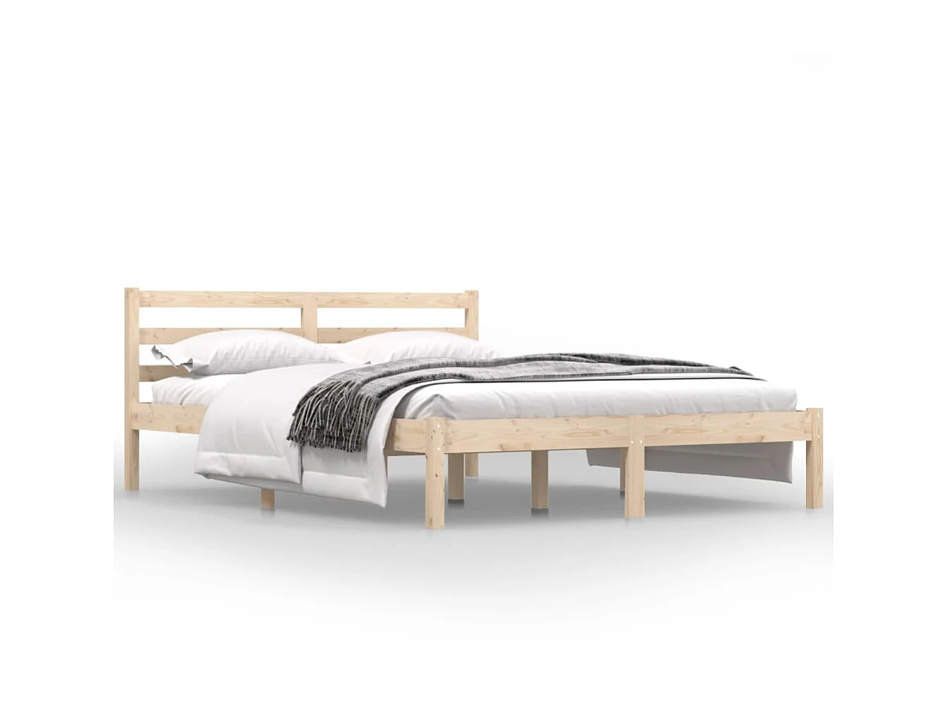 Cama 120x190 cm madera maciza de pino ES98472