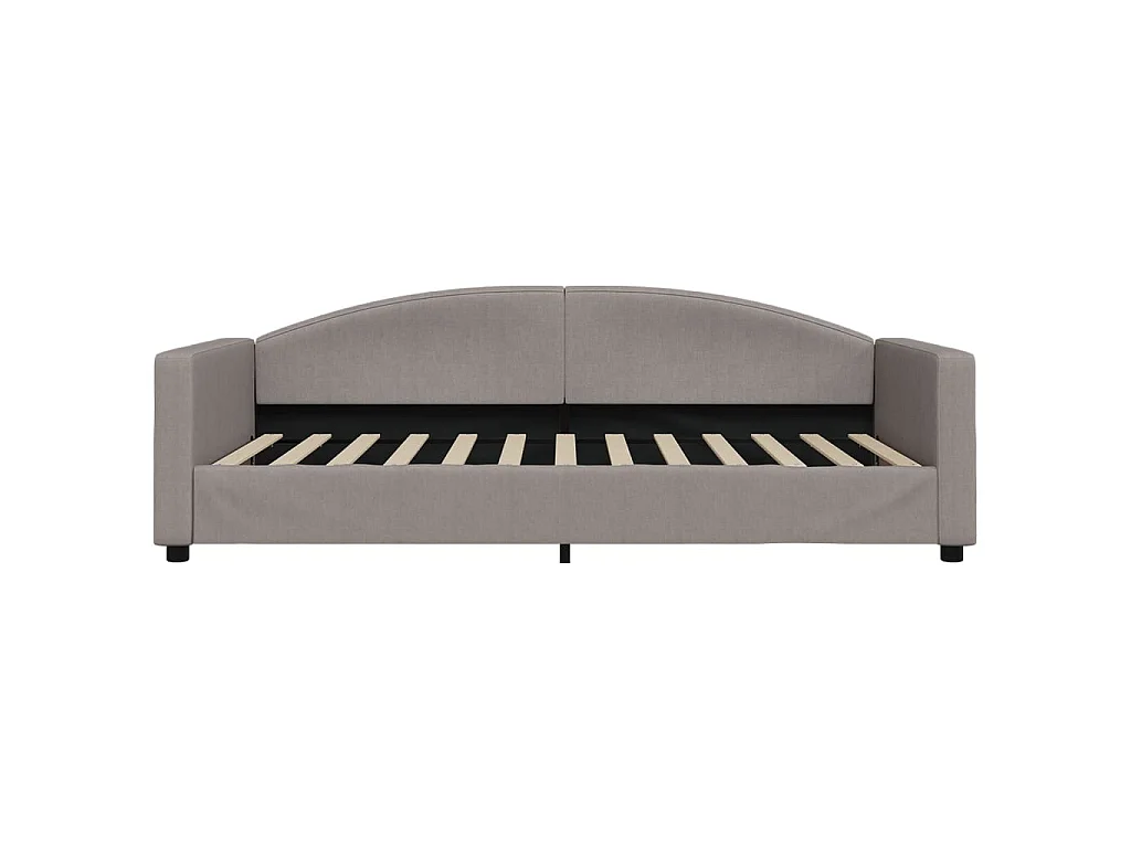 Lit-100x200 cm de repos taupe tissu EGGB96977