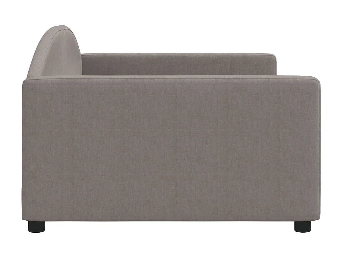 Lit-100x200 cm de repos taupe tissu EGGB96977