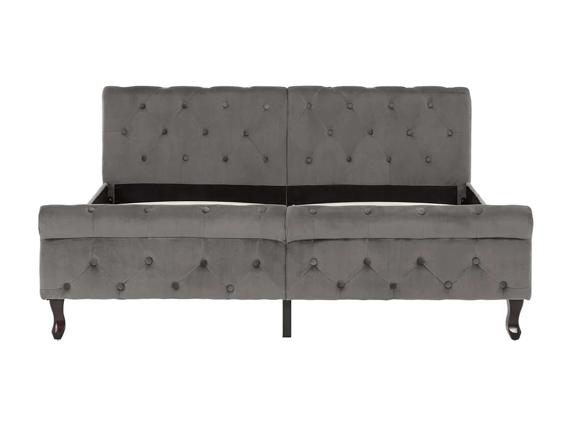 Lit-160x200 cm Gris Velours EGGB99482