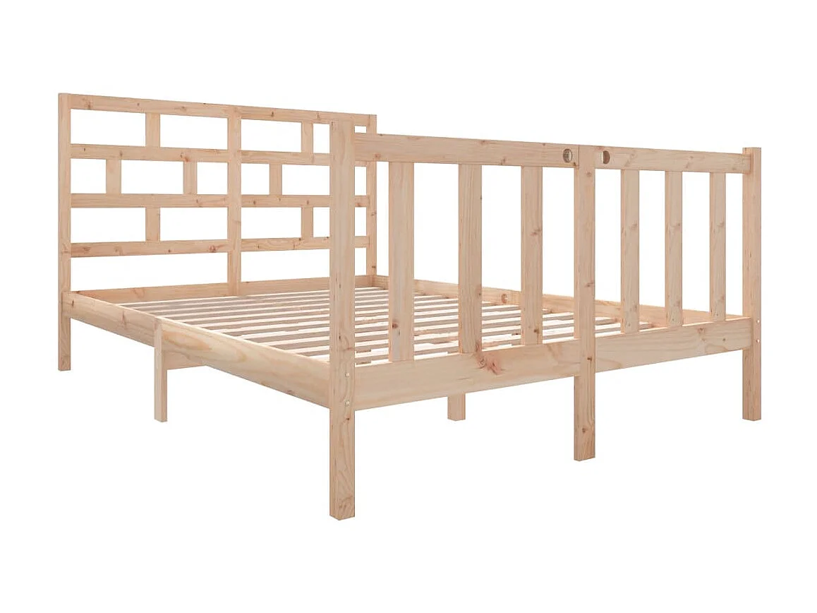 Cama 120x190 cm madera maciza de pino ES83120