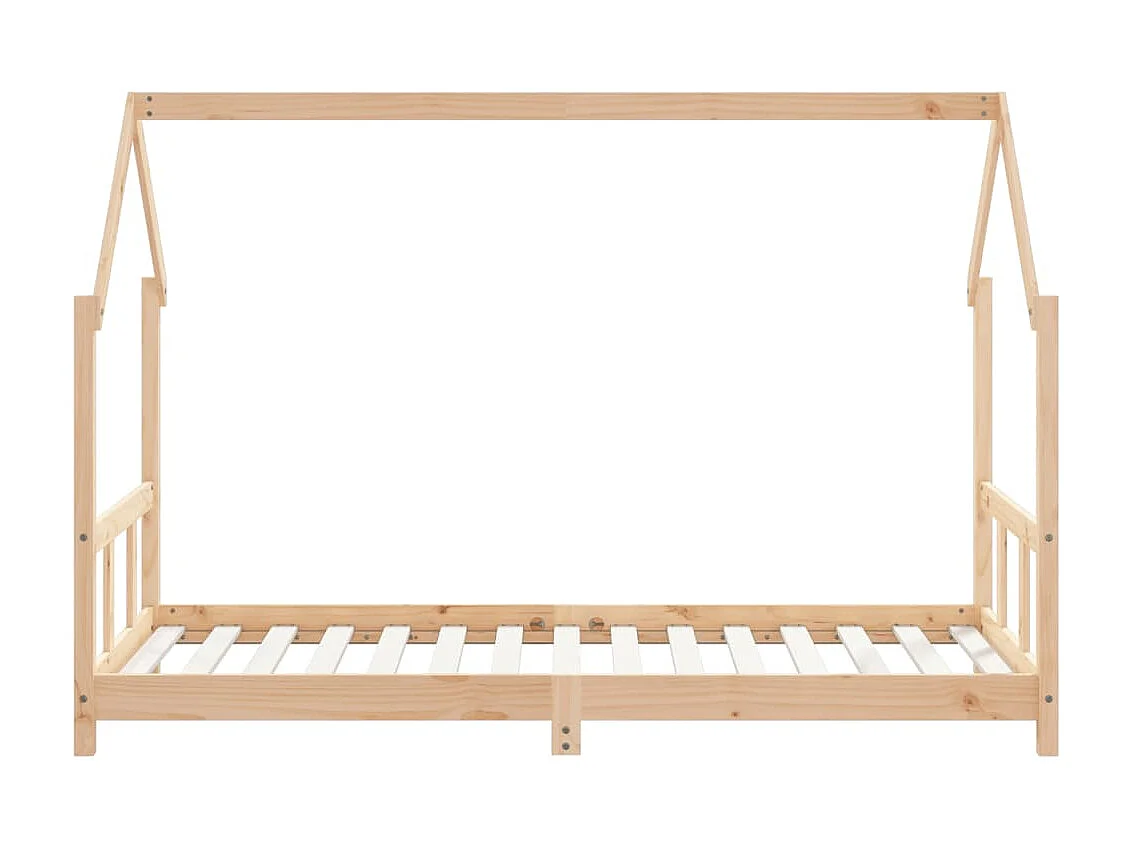 Lit-90x190 cm pour enfant Bois de pin massif EGGB70157