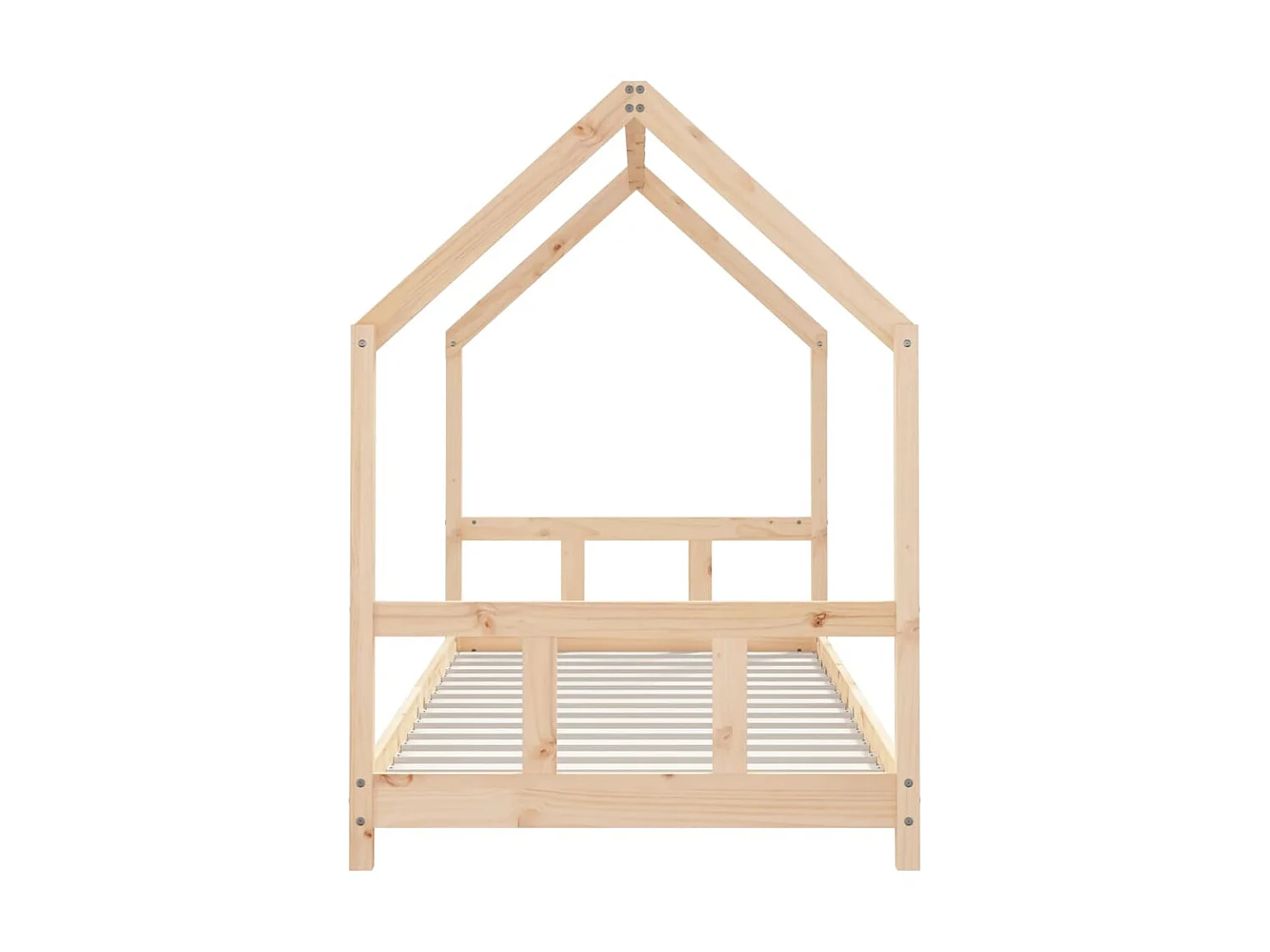 Lit-90x190 cm pour enfant Bois de pin massif EGGB70157