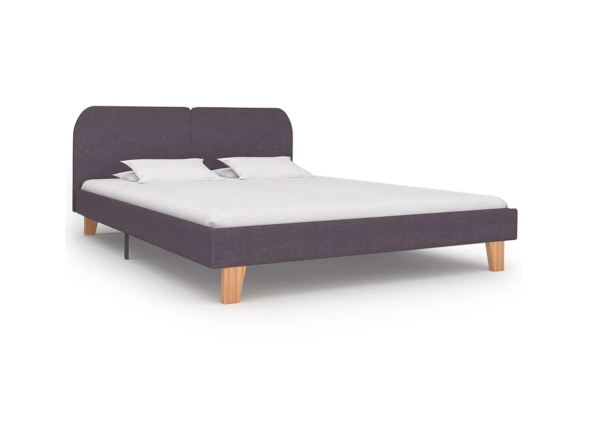 Lit-180x200 cm Taupe Tissu EGGB72503