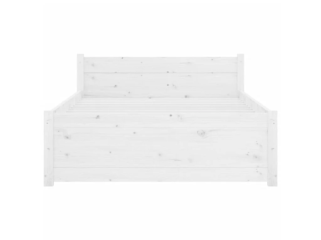 Lit-100x200 cm Blanc Bois massif EGGB39726